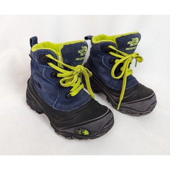 The North Face Boys sz 10 Waterproof Insulated Chilkat Lace II Snow Boots Youth - Picture 1 of 16